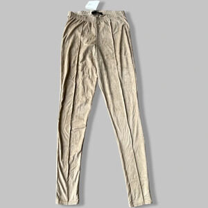 NWT Missguided Faux Suede Tan Colour Leggings